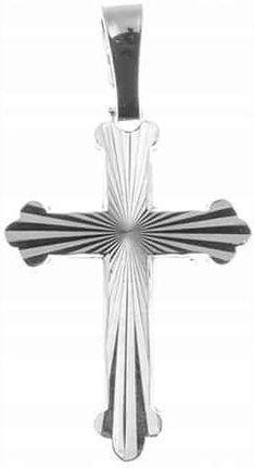 Krzyż srebrny 925 Krzyżyk prezent Chrzest Komunia (MM137)