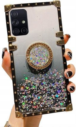 Etui Do Samsung A71 Mocne Brokat Ring Case + Szkło