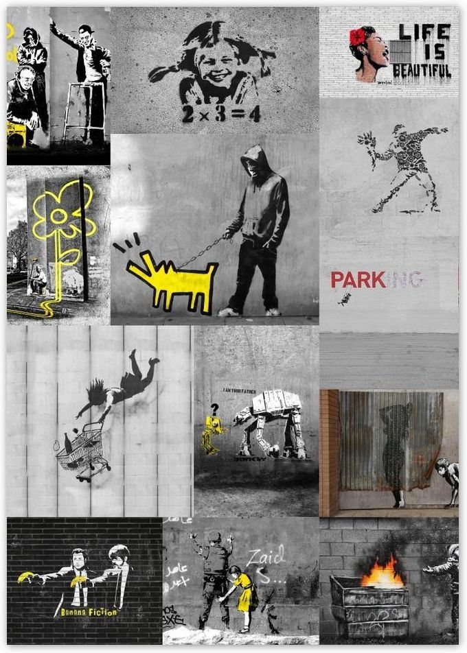 Naklejki Plakaty A0 Pion Banksy Megamiks Kolaż Ceny I Opinie Ceneopl 7521