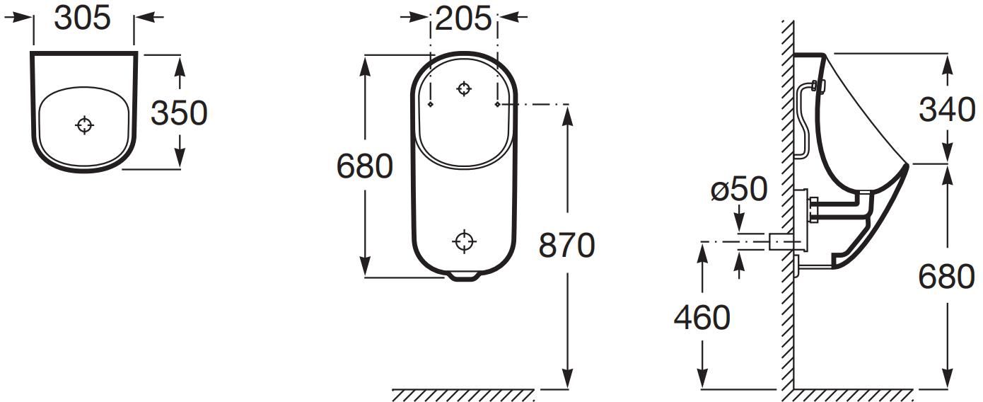 Roca Proton Rimless Round 230V A3590J5000