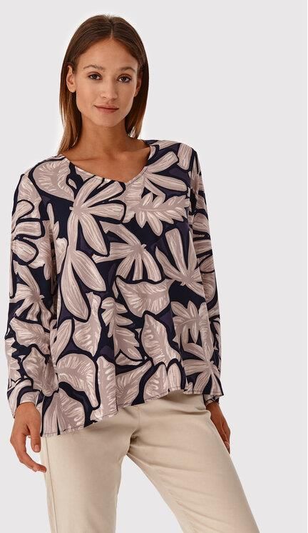 Tatuum Bluzka Fejza T2206.065 Granatowy Regular Fit - zdjęcie 4 Tatuum Bluzka Fejza T2206.065 Granatowy Regular Fit