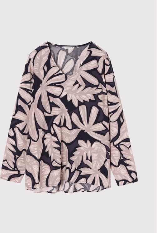 Tatuum Bluzka Fejza T2206.065 Granatowy Regular Fit - zdjęcie 5 Tatuum Bluzka Fejza T2206.065 Granatowy Regular Fit