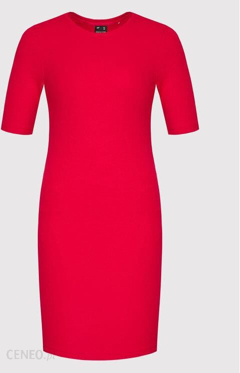 4F Sukienka dzianinowa H4L22-SUDD012 Czerwony Slim Fit - Ceny i opinie -  