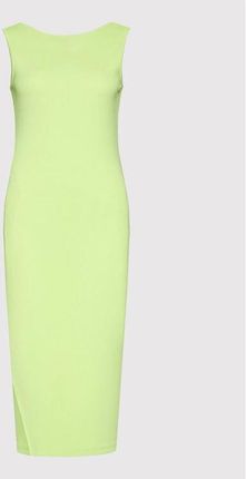 4F Sukienka dzianinowa H4L22-SUDD010 Zielony Slim Fit