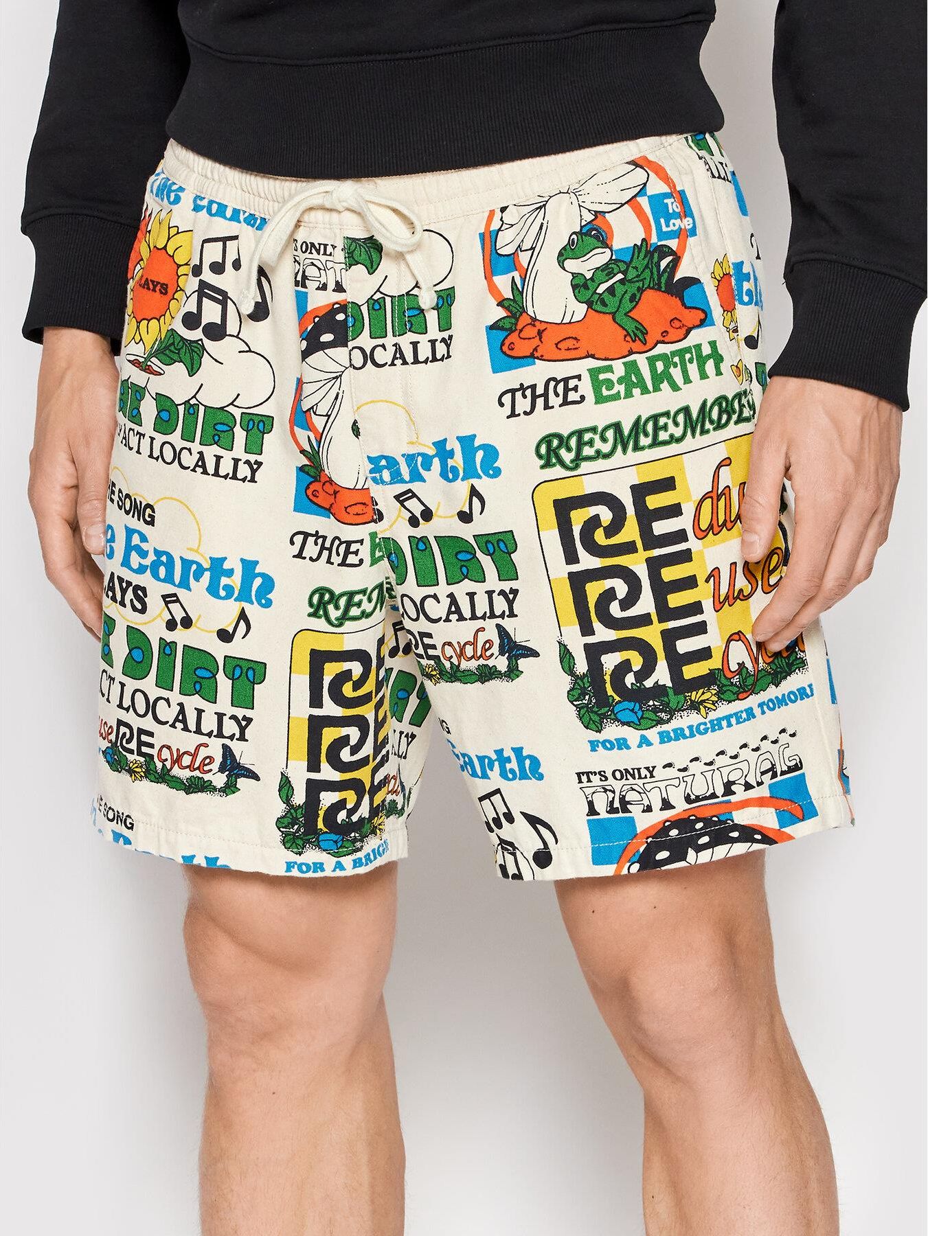 Vans Szorty sportowe Eco Positivity Elastic VN0A7S4U Beżowy