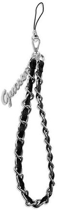 Guess zawieszka GUSTSASSK Phone Strap czarny/black Chain Metal Logo Charm (398034)