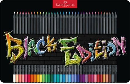 Faber Castell Kredki Black Edition 36 Kolorów W Metalowym Opakowaniu