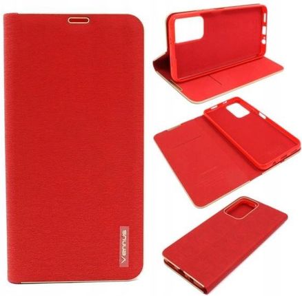 Etui Flip Vennus do Xiaomi Poco M4 Pro 5G czerwone (be9d7e79-a2f8-4dd7-972f-0c049a51710a)