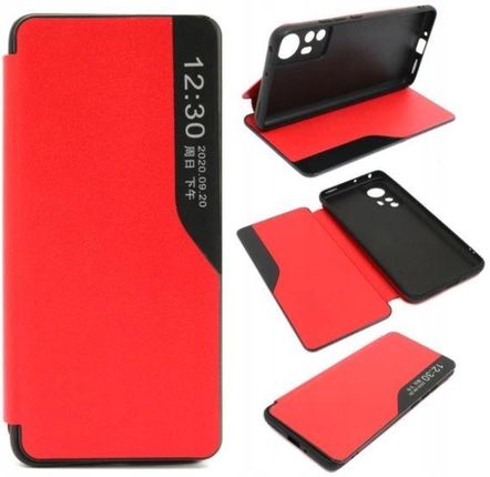 Etui Flip Leather View do Xiaomi 12 / 12X czerwony (253adc1a-243e-4281-a718-ca6013150157)