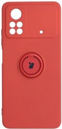Etui Bizon Case Silicone Ring Xiaomi Poco X4 Pro 5G, czerwone (34341)