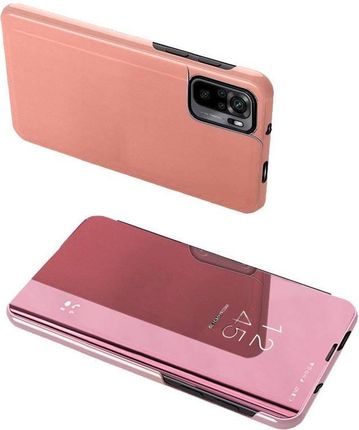 Clear View Case futerał etui z klapką Xiaomi Poco X4 NFC 5G różowy (109170)