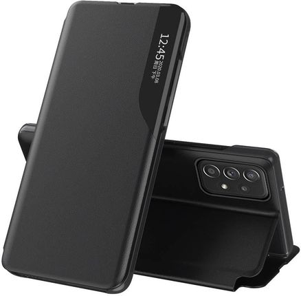 Eco Leather View Case elegancki futerał etui z klapką i funkcją podstawki Samsung Galaxy A53 5G czarny (109240)