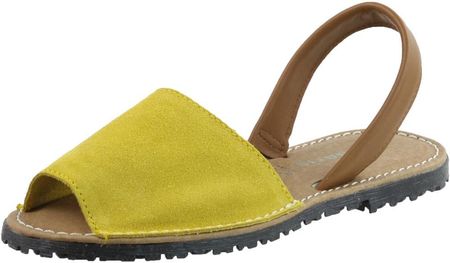 Sandały damskie Tamaris 28916 Żółte buty skóra 38