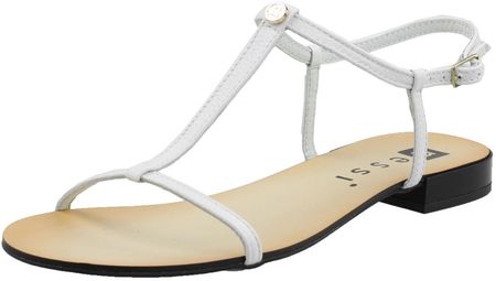 Białe Sandały damskie  Nessi 49004 buty skóra 41