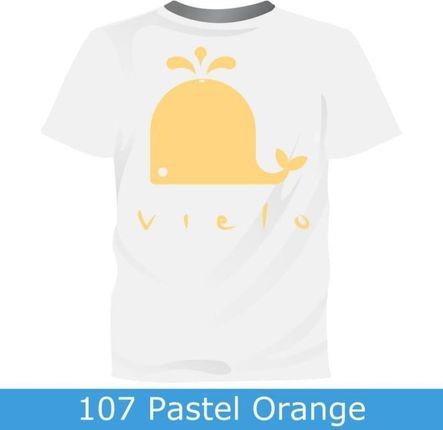 Vielo Farba Do Tkanin Jasnych 50Ml Kolory 107 Pastel Orange