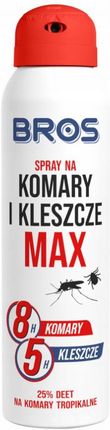 Bros Max Spray Na Komary I Kleszcze 25% Deet 90ml