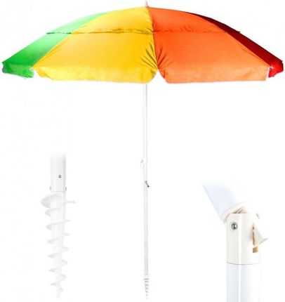 Parasol Plażowy Ogrodowy Łamany Regulowany Kolorowy 200 Cm Kod: O-339337 +