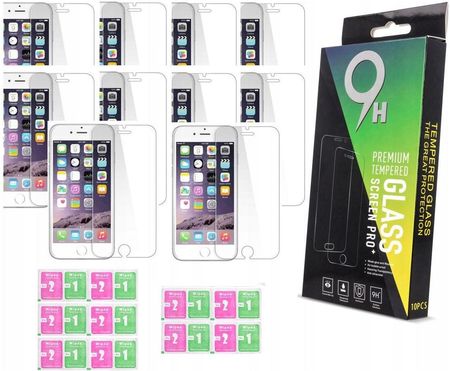 x10 Szkło Hartowane 9H do iPhone 6s + 7 + 8 + Plus (09b9880a-b2ea-48ce-927f-22f2ba10b57d)