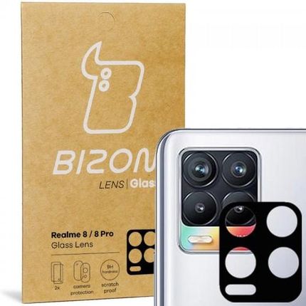 Szkło na aparat Bizon Glass Lens dla Realme 8 / 8 Pro, 2 sztuki (34208)