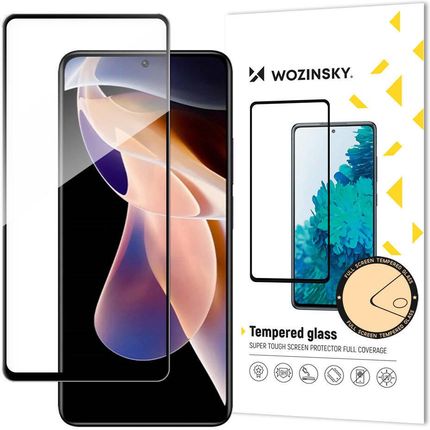 Wozinsky super wytrzymałe szkło hartowane Full Glue na cały ekran z ramką Case Friendly Xiaomi Redmi Note 11 Pro+ / 11 Pro czarny (100533)