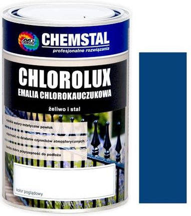 Chemstal Emalia Chlorokauczuk 5l Niebieski Ral 5010