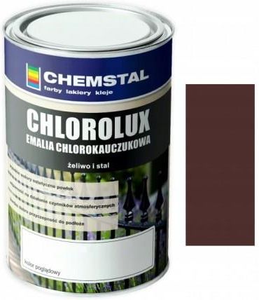 Chemstal Emalia Chlorokauczuk 5l Brązowa 8017