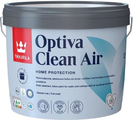 Tikkurila Optiva Clean Air 0,9l Biała