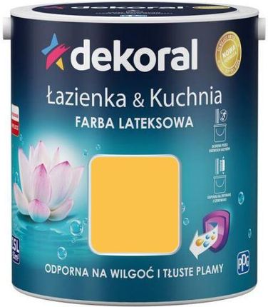 Ppg Deco Dekoral Łazienka & Kuchnia Szafranowy Żółty 2,5l