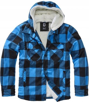 Kurtka Brandit Lumberjacket hooded black/blue 5XL