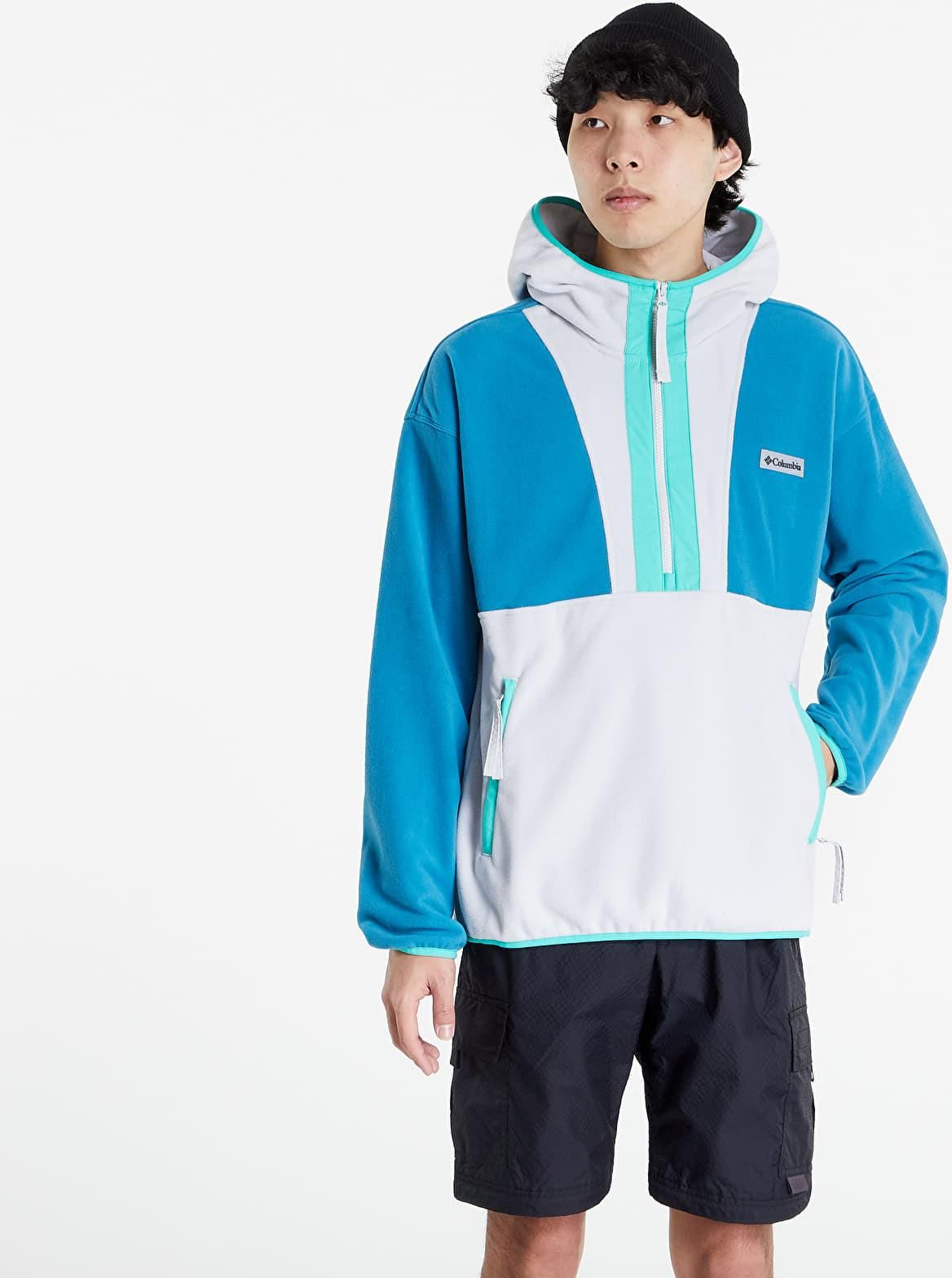 Columbia Backbowl™ Lite Half Zip Hoodie Deep Marine/ Light Grey