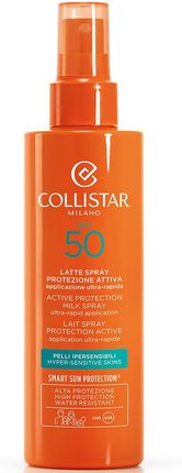 Collistar Spray Przeciwsłoneczny Spf 50 Sun Care Active Protection Milk Spray UltraRapid Application Spf50 200 Ml