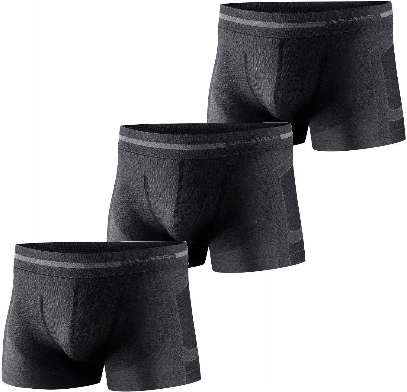 Men's Merino Boxer Brief Boxed Black