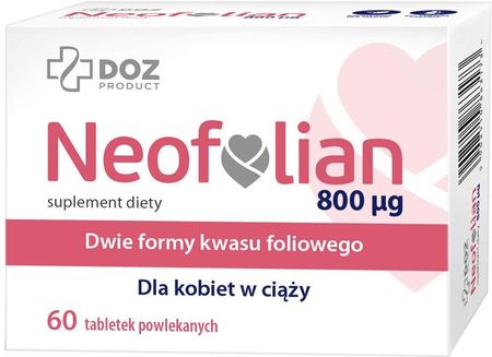 Doz PRODUCT Neofolian, 800 µg, tabletki powlekane, 60szt.