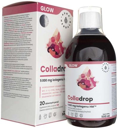 Aura Herbals Colladrop Glow 5000 mg Kolagen Morski 500ml