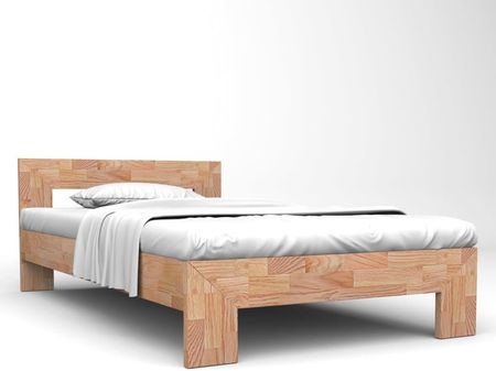 vidaXL Rama łóżka z litego drewna dębowego 140 x 200 cm 2931673