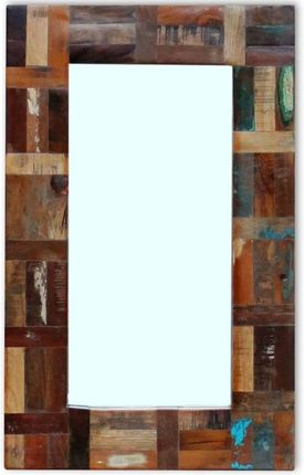 vidaXL Lustro z ramą z drewna odzyskanego 80x50 cm 2929724