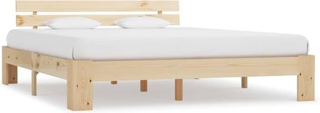 Vidaxl Rama łóżka lite drewno sosnowe 160 x 200 cm 2936241