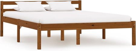 vidaXL Rama łóżka miodowy brąz lite drewno sosnowe 140 x 200 cm 2936287