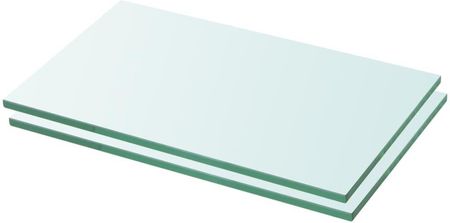 vidaXL Półki 2 szt. szklany przezroczysty panel 30 x 12 cm 2940130