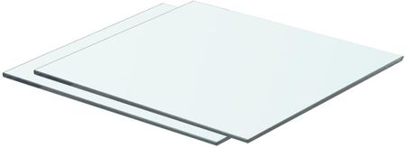 vidaXL Półki 2 szt. panel z przezroczystego szkła 40 x 30 cm 2940139