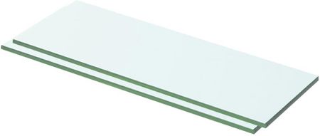 vidaXL Półki 2 szt. panel z bezbarwnego szkła 50 x 12 cm 2940140