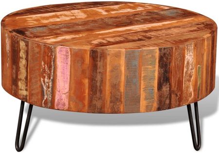vidaXL Okrągły stolik kawowy z drewna odzyskanego 2988983