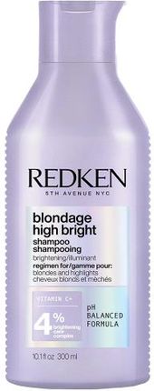 Redken Blondage High Bright Szampon Pielęgnujący I Rozświetlający Włosy Blond 300 ml