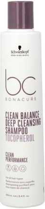 Schwarzkopf Szampon Rewitalizujący Bonacure Clean Balance Tocopherol 250 ml