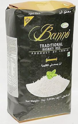 Ryż Basmati Tradycyjny Banno 1kg Indie