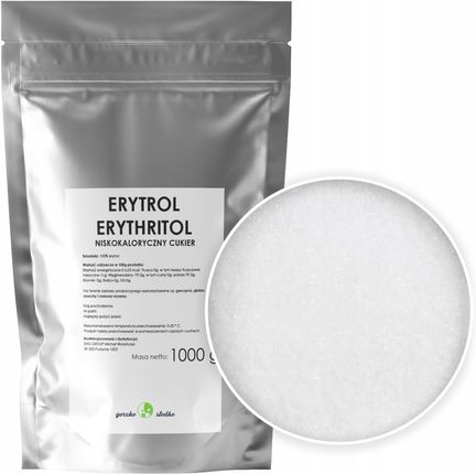 Gorzkoislodko Erytrol Erytrytol Naturalny Słodzik 1kg