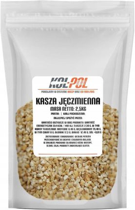 KolPol Kasza Jęczmienna 2,5kg Naturalna 