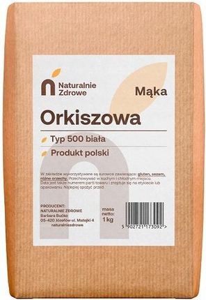 Mąka Orkiszowa Biała Typ 500 Pięćsetka 1kg