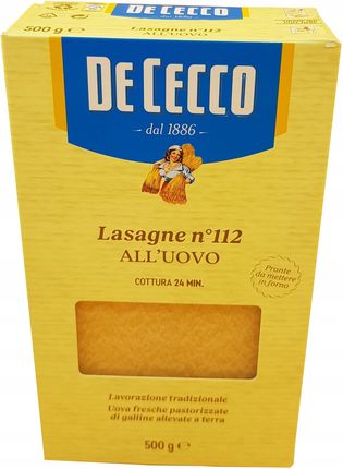 De Cecco Makaron Jajeczny Lasagne N112 500g