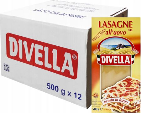 Divella Makaron Lasagne Jajeczny 500g x 12 Karton